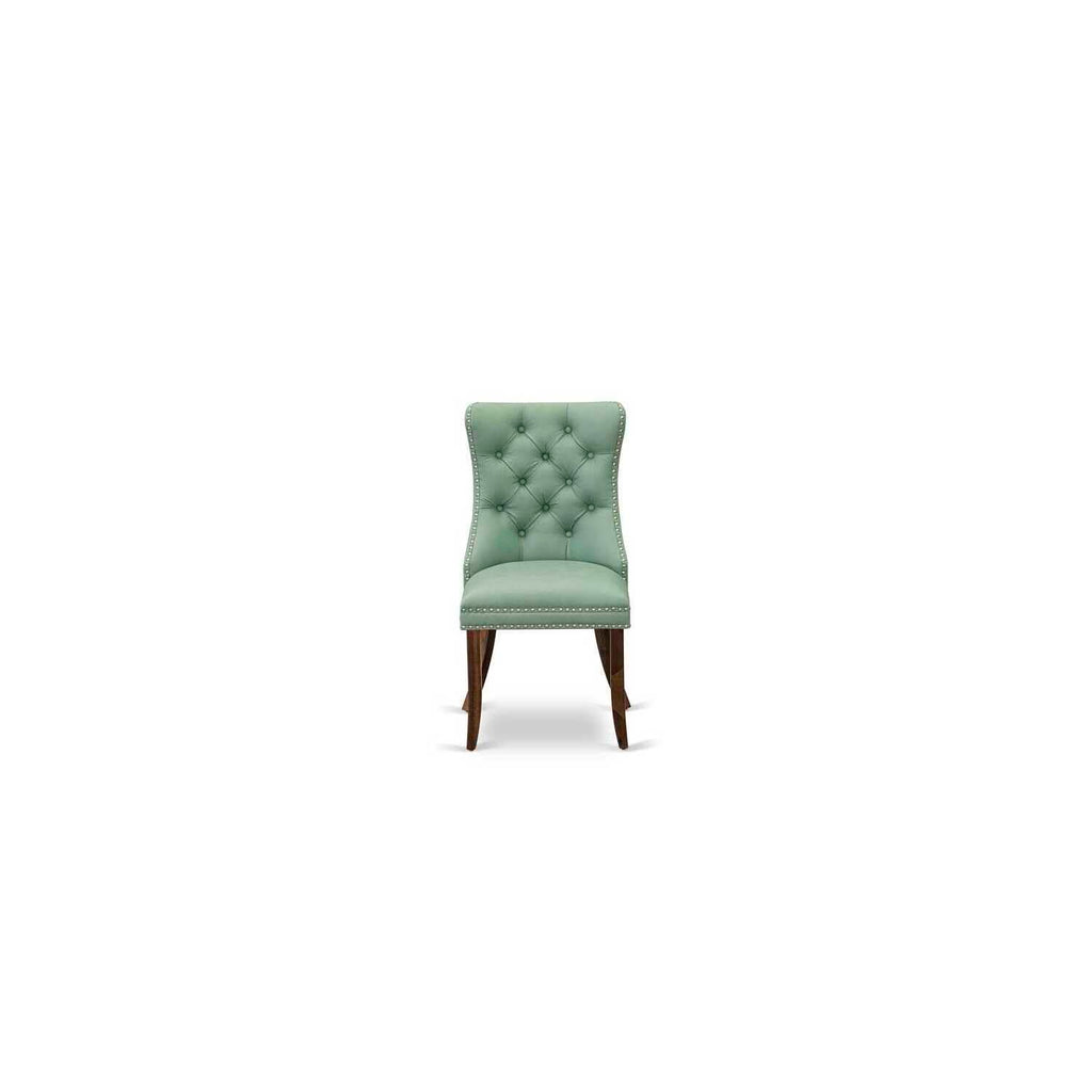 9 Piece Dining Room Set with Green Chairs F79947