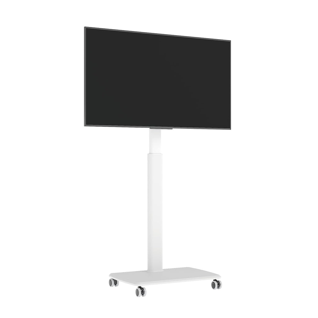 White Rolling TV Stand A916