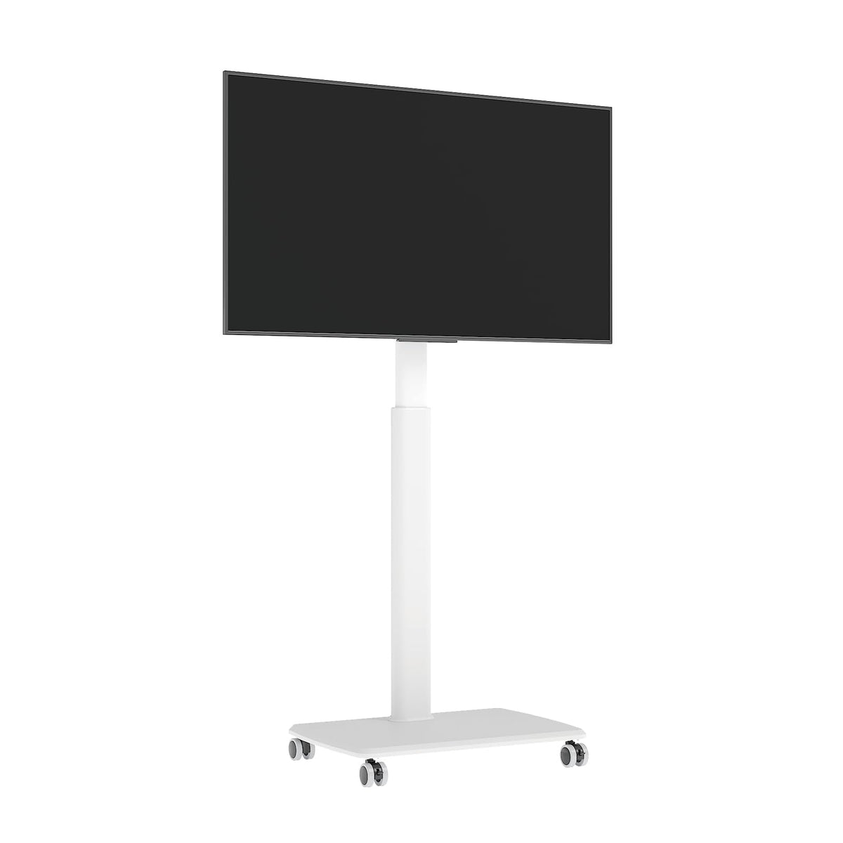 White Rolling TV Stand A916