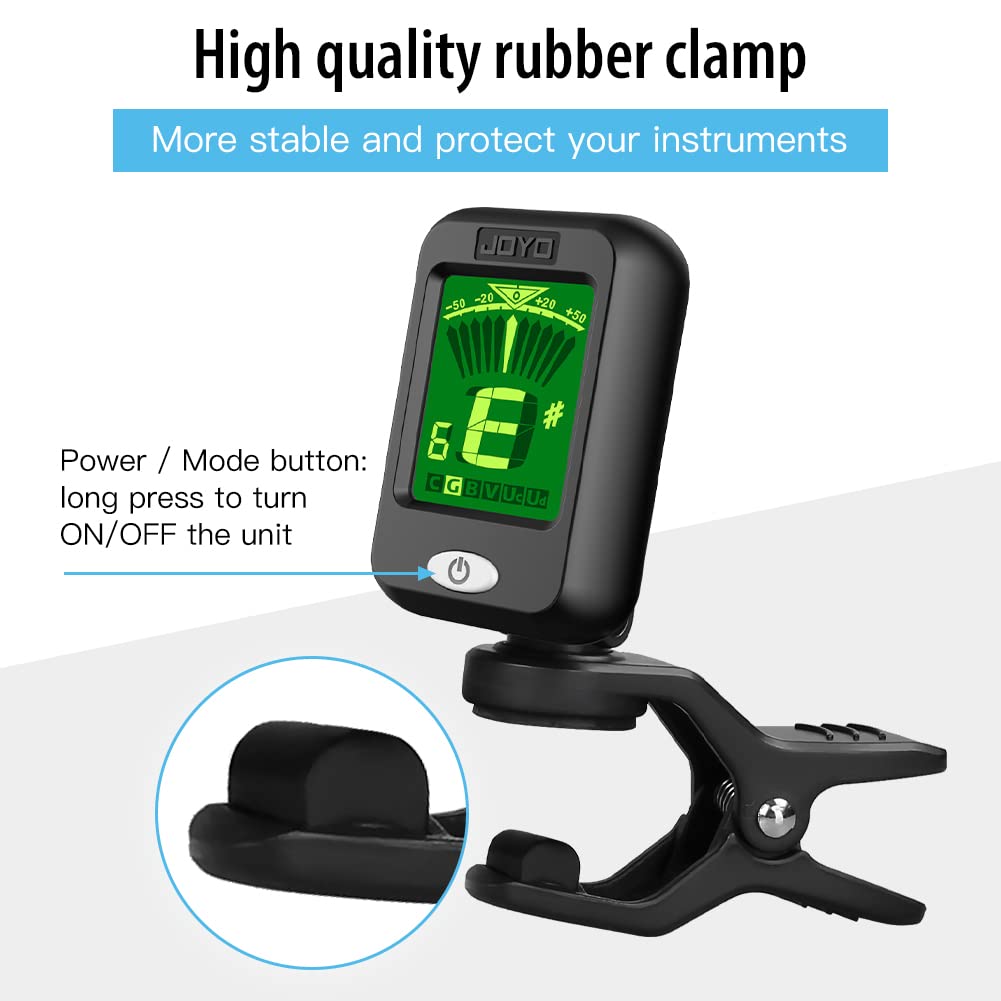 Clip on Chromatic Tuner 4PCS Black I319