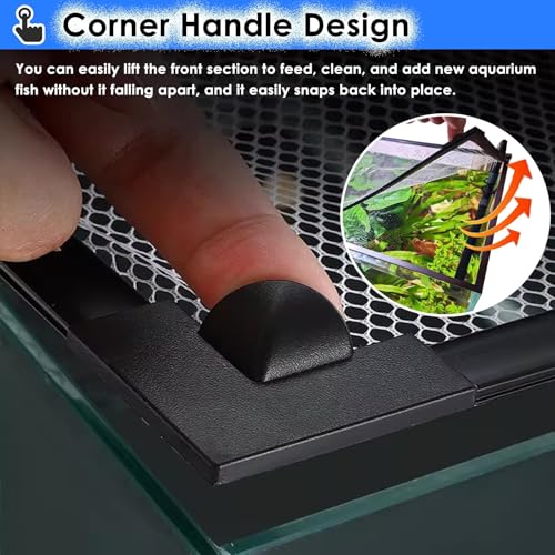 Aquarium Anti-Jump Net Cover (55.1" x 23.6") A182960