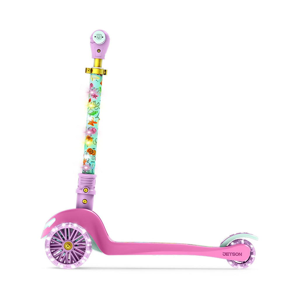 Kids Kick Scooter with LED Lights and Light-Up Wheels O127