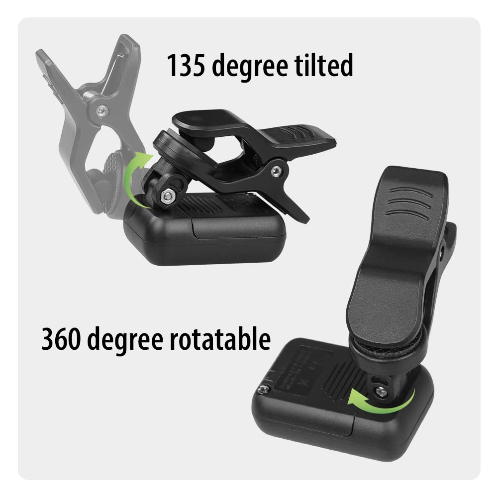 Clip on Chromatic Tuner 4PCS Black I319