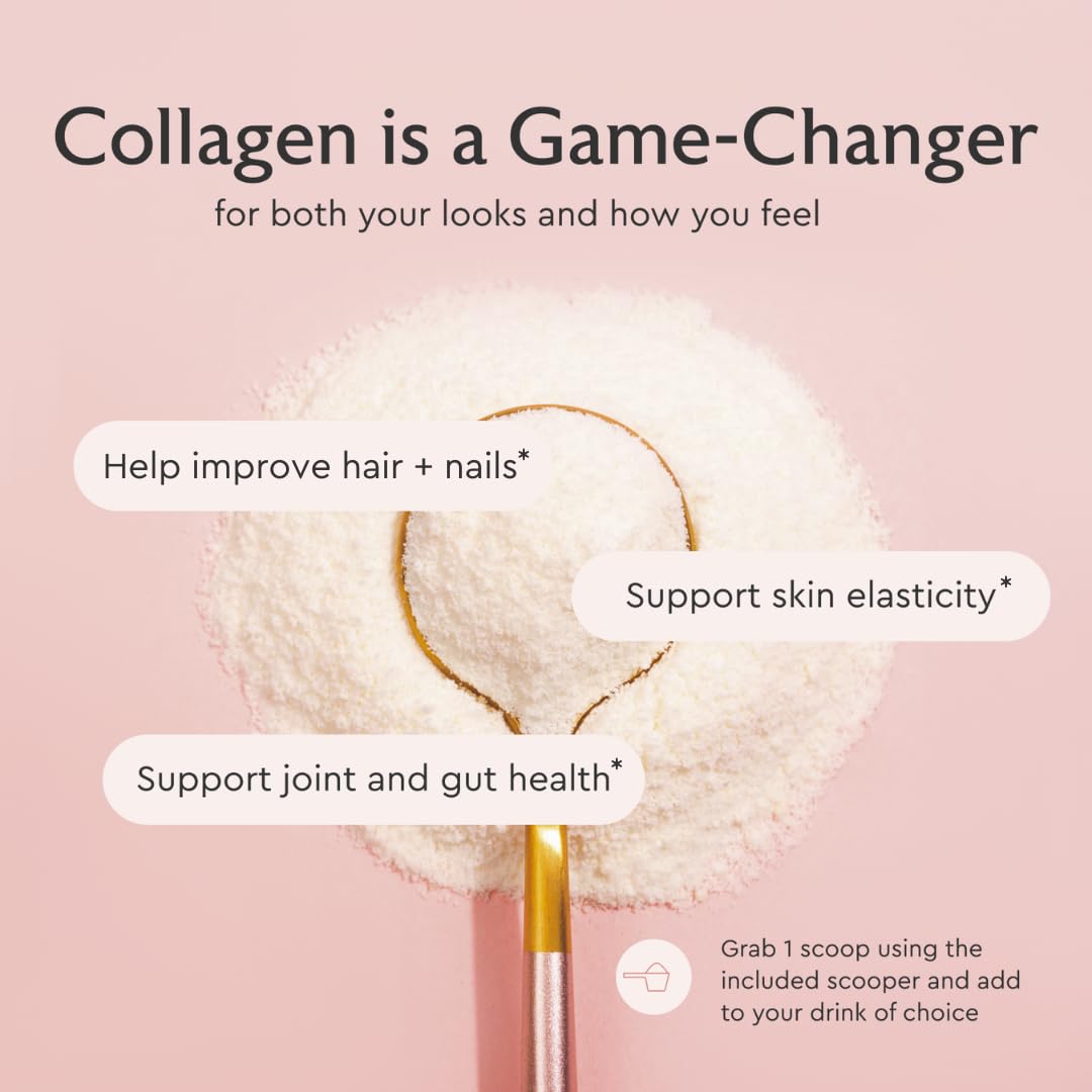Multi Collagen Powder Type I II III V X Hydrolyzed Collagen Peptides MSM Unflavored 40 Servings M6863