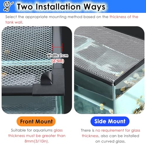 Aquarium Anti-Jump Net Cover (55.1" x 23.6") A182960