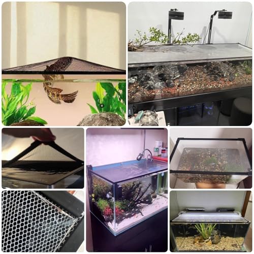 Aquarium Anti-Jump Net Cover (55.1" x 23.6") A182960