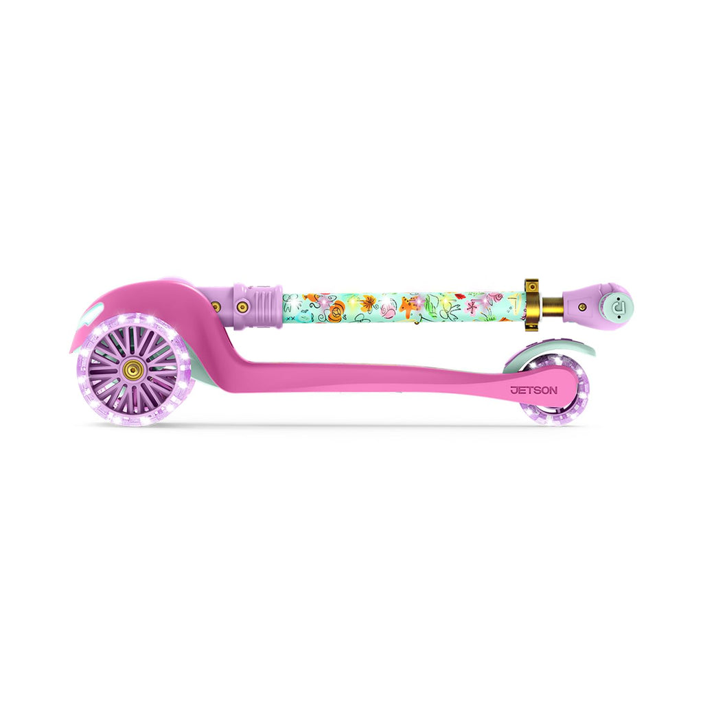 Kids Kick Scooter with LED Lights and Light-Up Wheels O127