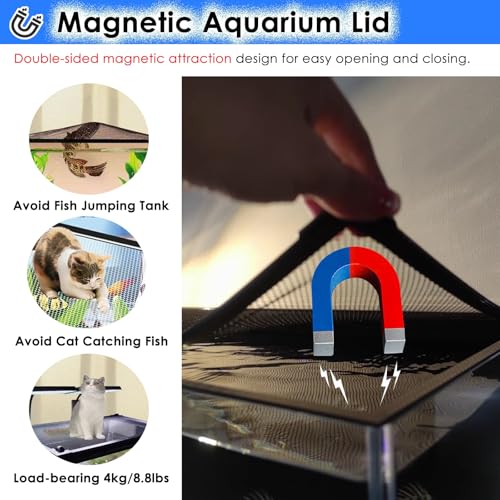 Aquarium Anti-Jump Net Cover (55.1" x 23.6") A182960