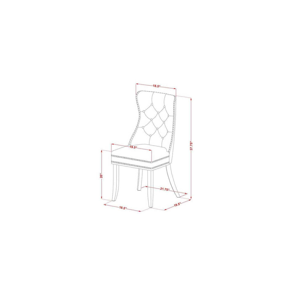 9 Piece Dining Room Set with Green Chairs F79947