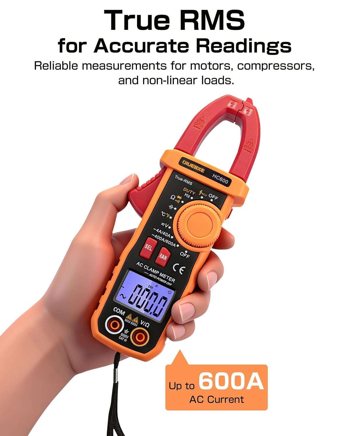 600A True RMS Clamp Meter S938
