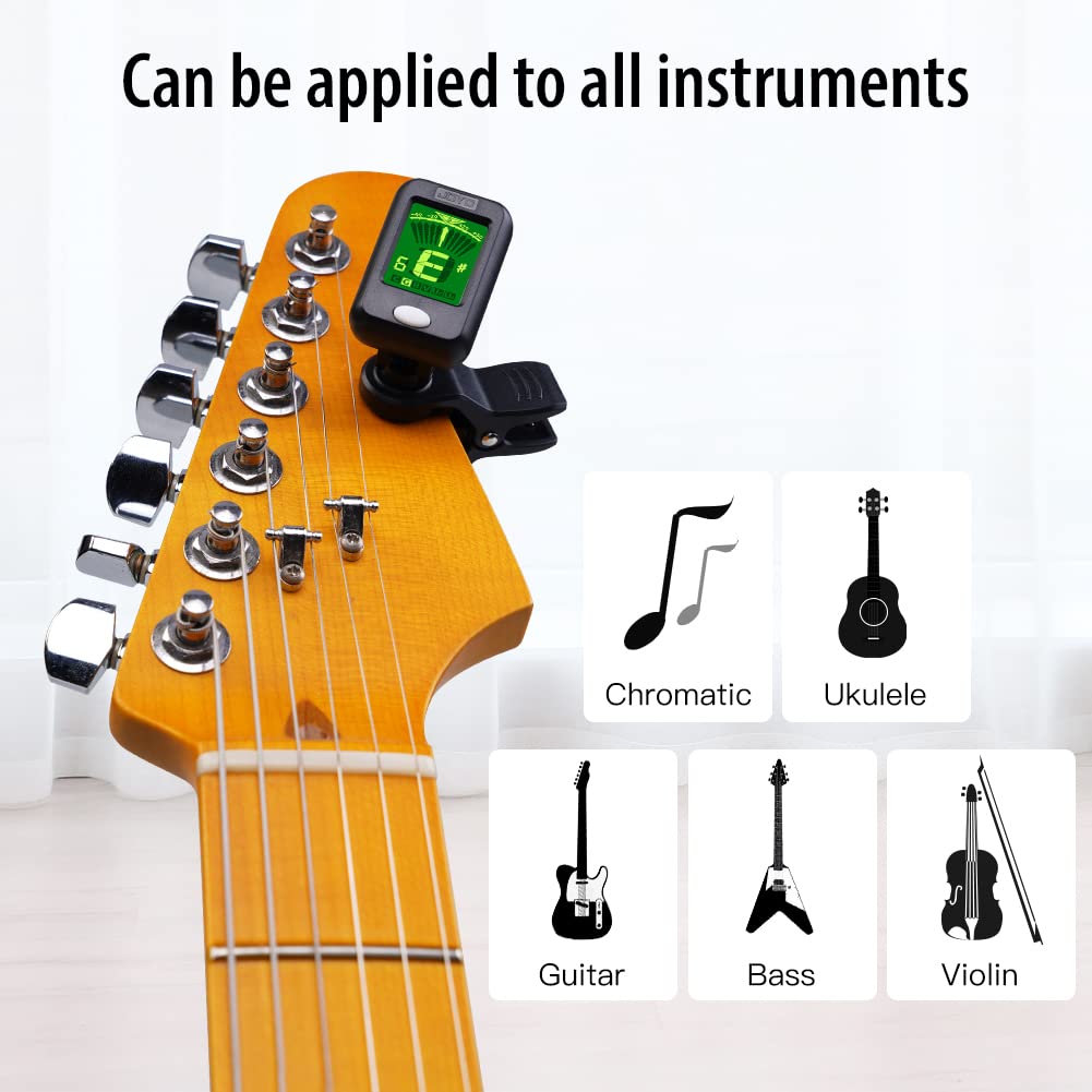 Clip on Chromatic Tuner 4PCS Black I319