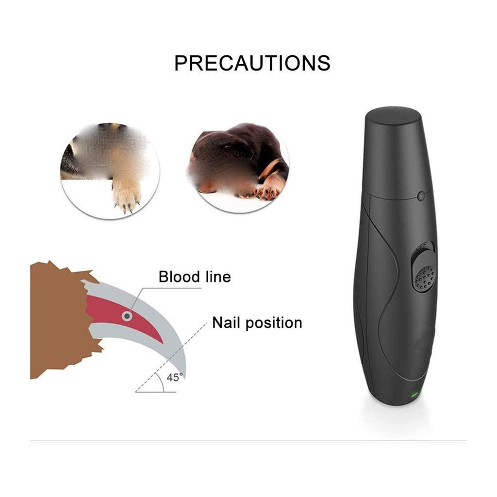 Dog Nail Grinder Clipper Rechargeable Electric Pet Nail Trimmer E6377