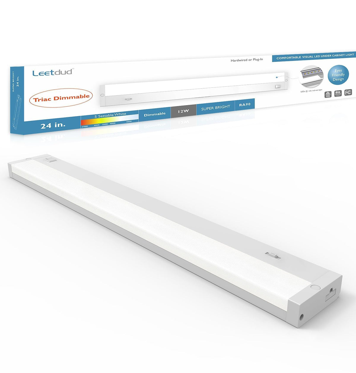 24 Inch 12W Dimmable LED Under Cabinet Lighting N605691
