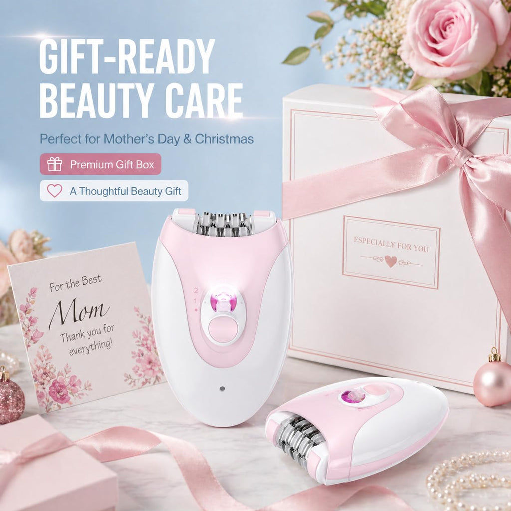 Electric Epilator with 36 Tweezers, 2 Speed Cordless USB N86670