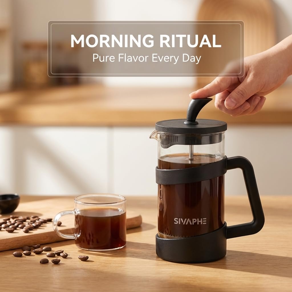 Small 12oz French Press Coffee Maker W9733