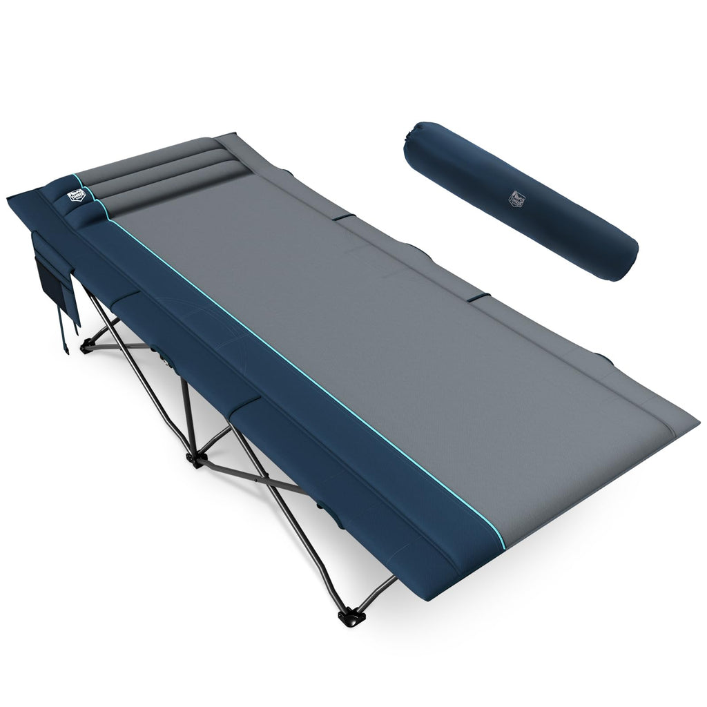 Extra Wide Heavy Duty Camping Cot with Carry Bag P90742