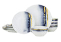 12-Piece Marble Porcelain Dinner Plates Set U49200