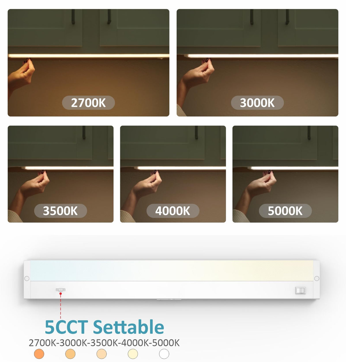 24 Inch 12W Dimmable LED Under Cabinet Lighting N605691