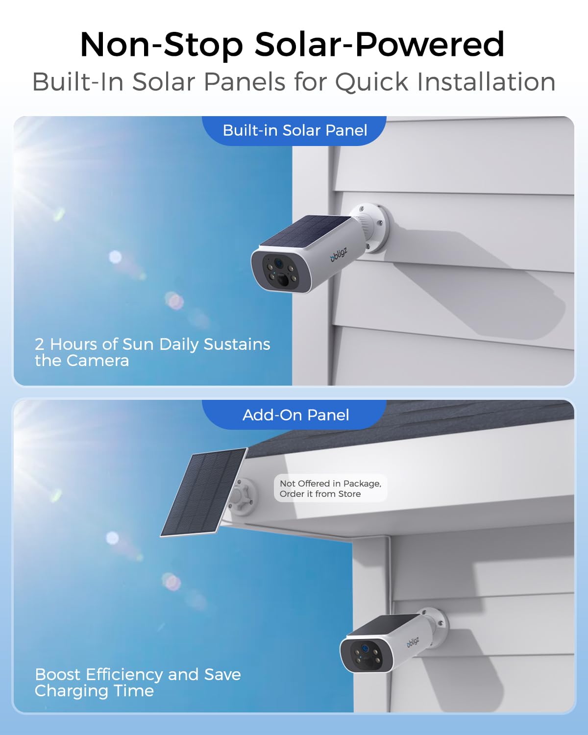 4MP Solar Security Cameras Wireless Outdoor S29743