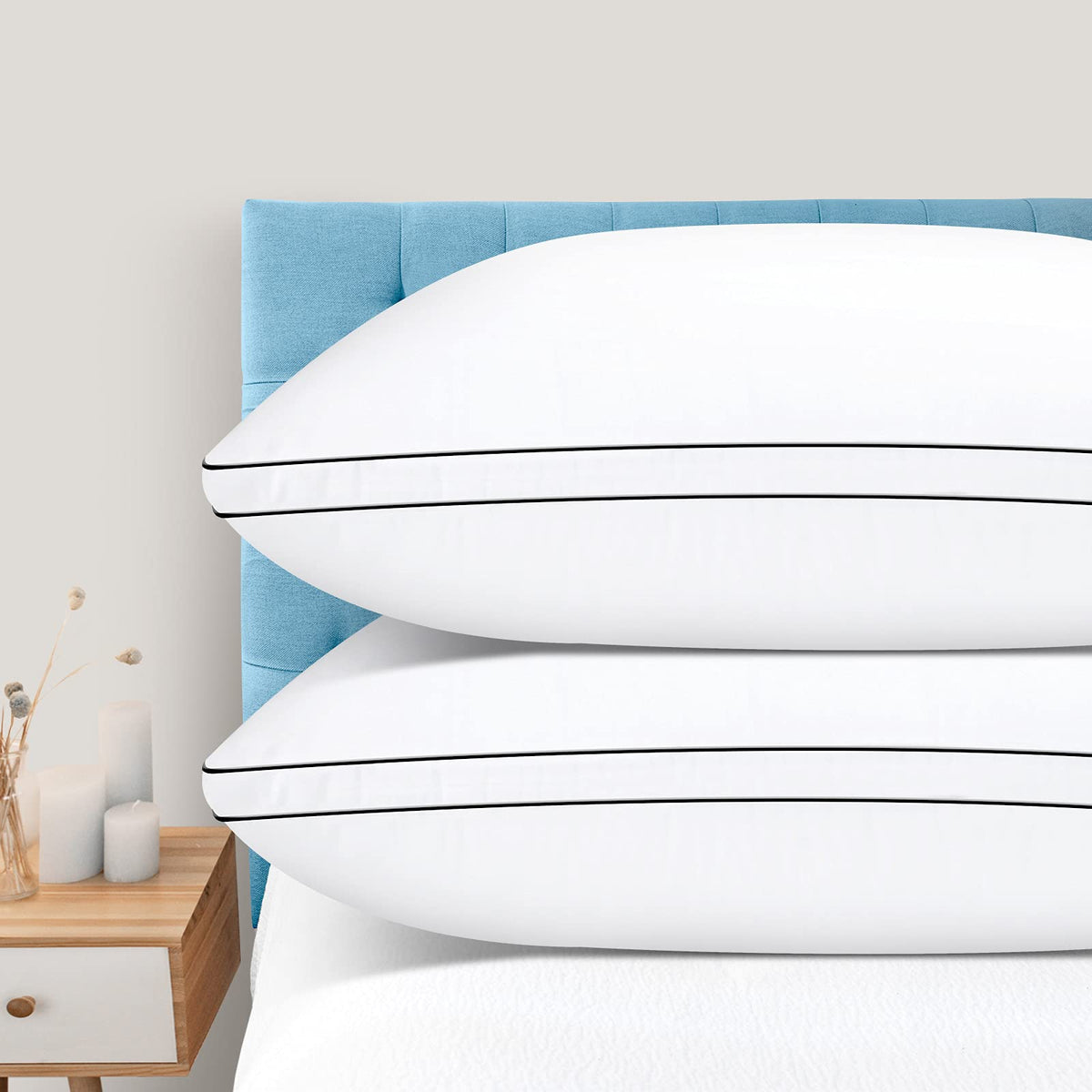 King Size Set of 2 Bed Pillows G6120