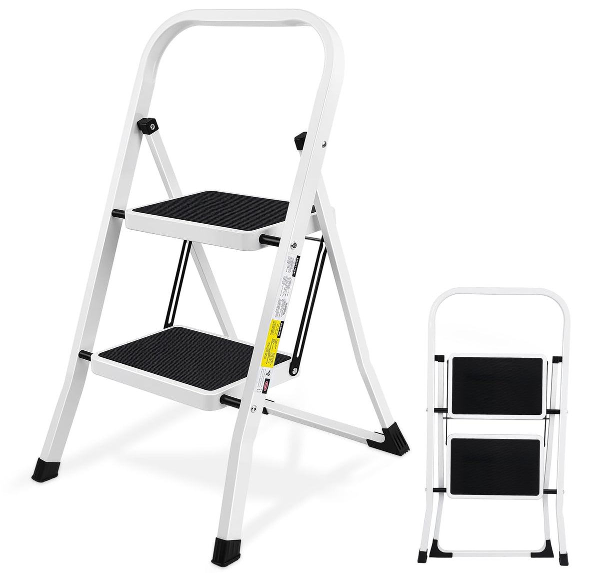 2 Step Folding Stool with Anti-Slip Pedal V973