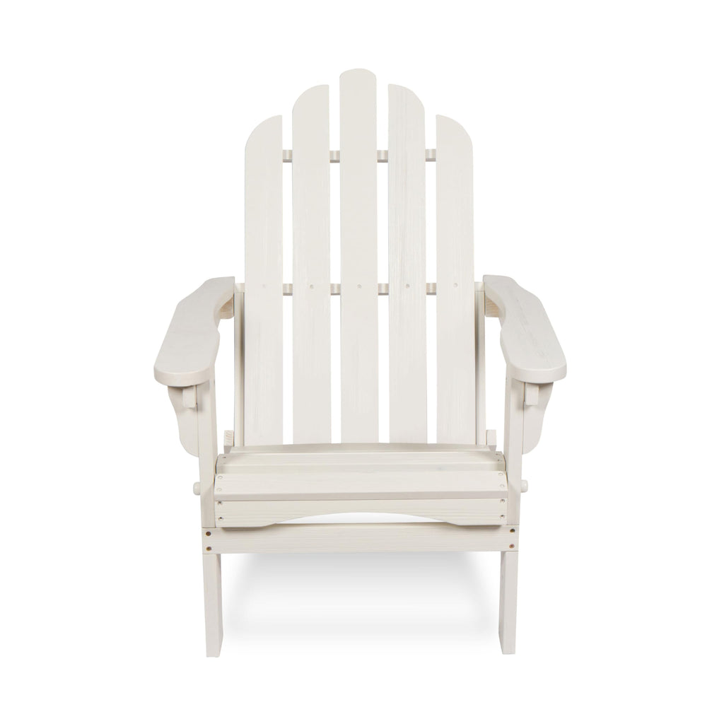 Light Ivory Wooden Outdoor Folding Chair L894881