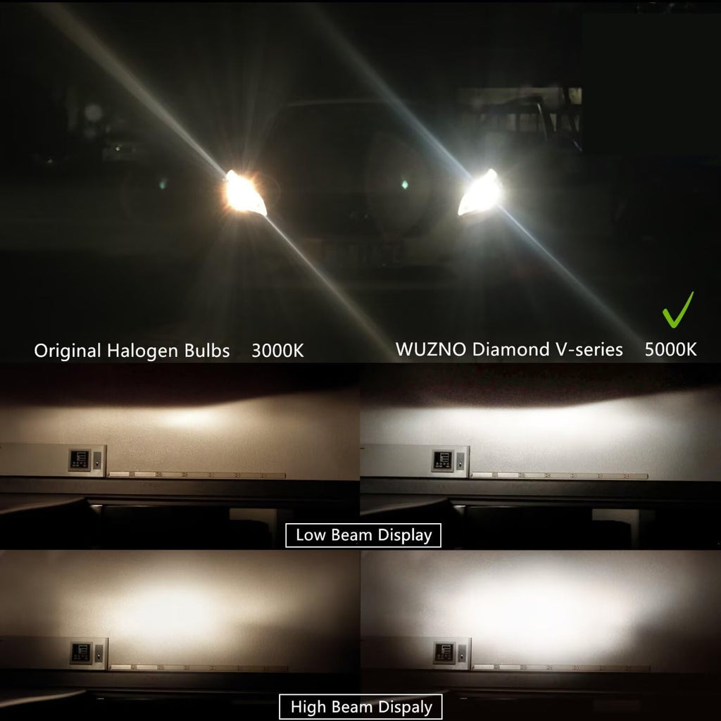 Halogen Headlight Bulbs 9003/H4 6000k White 2 pack Y66183