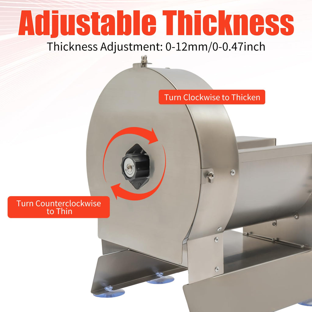Electric Vegetable Slicer 2 IN 1 0-12mm Thickness Adjustable M858
