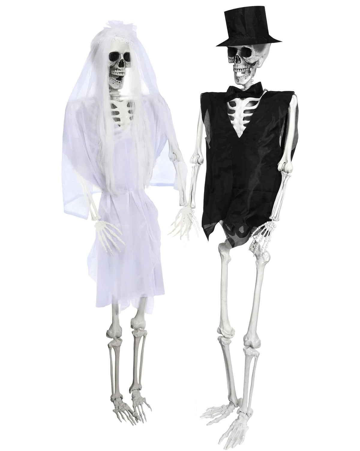 2 Set 5.4 Ft Posable Skeleton Decor U6309