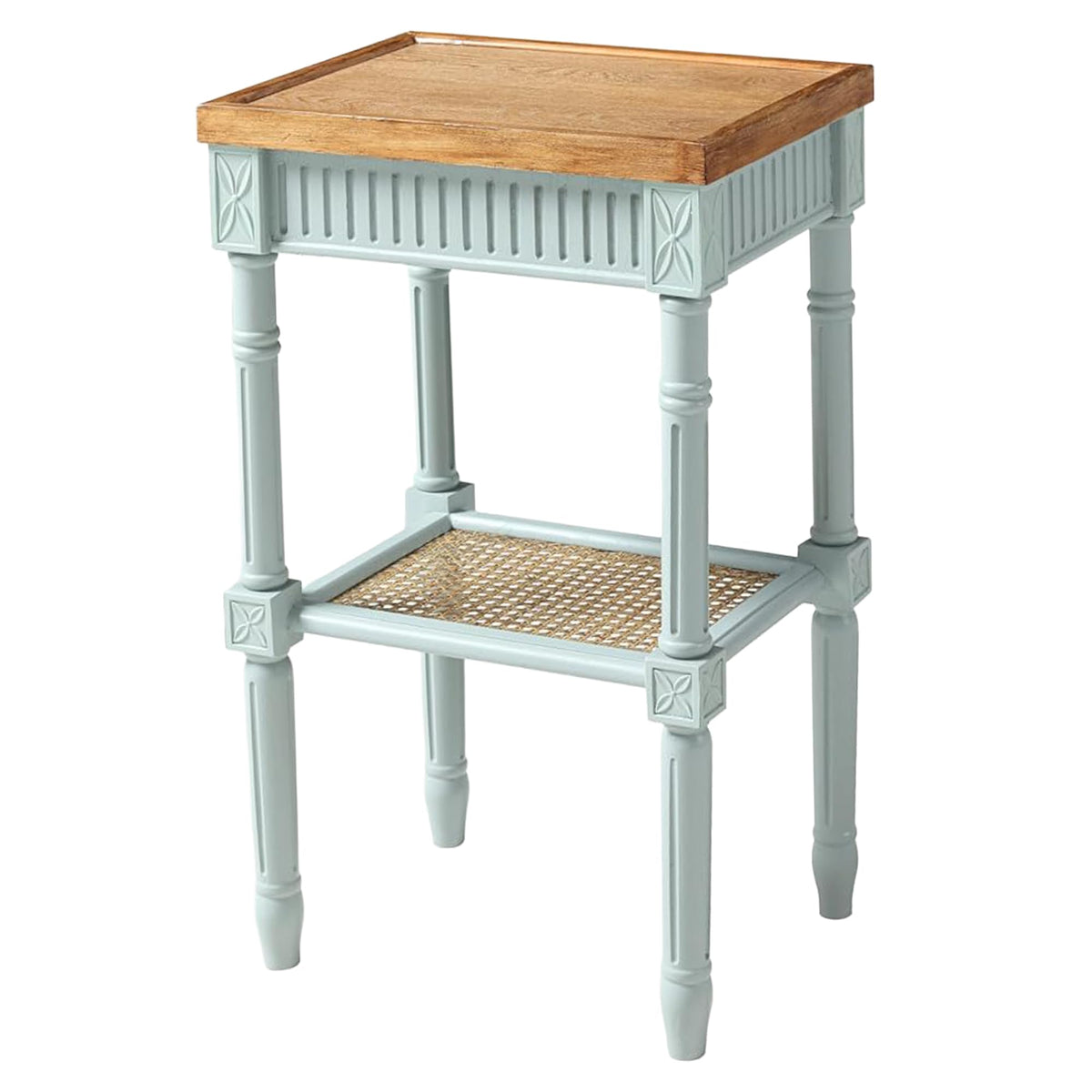 Pale Mint Blue Tray Top End Table P664357
