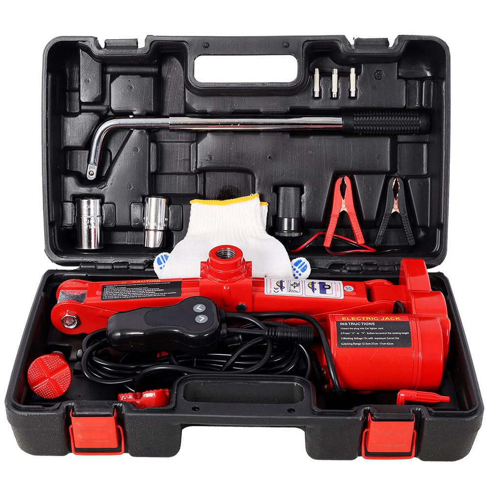 3 Ton Electric Scissor Jack Kit with Carry Case X1749