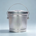 6 Gal Galvanized Metal Storage Can with Locking Lid C21852