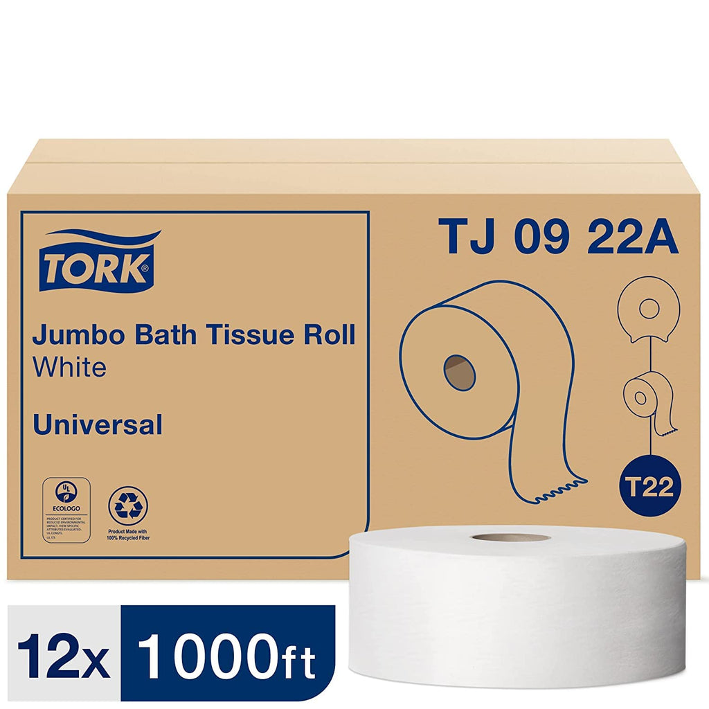 White Jumbo Toilet Paper Roll and Multifold Hand Towel T7918