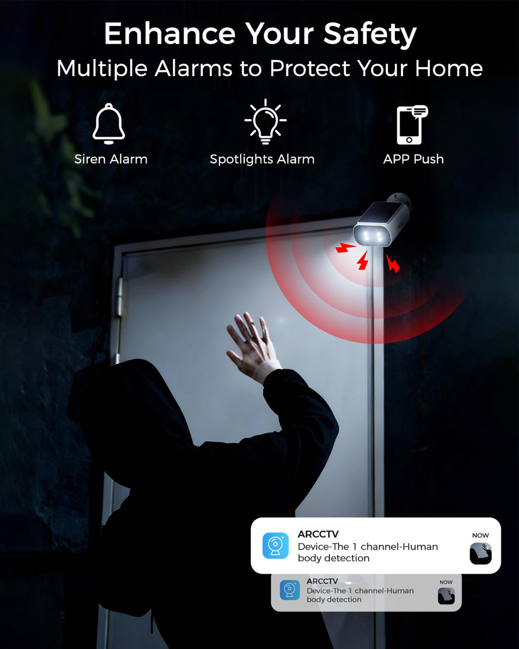 4MP Solar Security Cameras Wireless Outdoor S29743