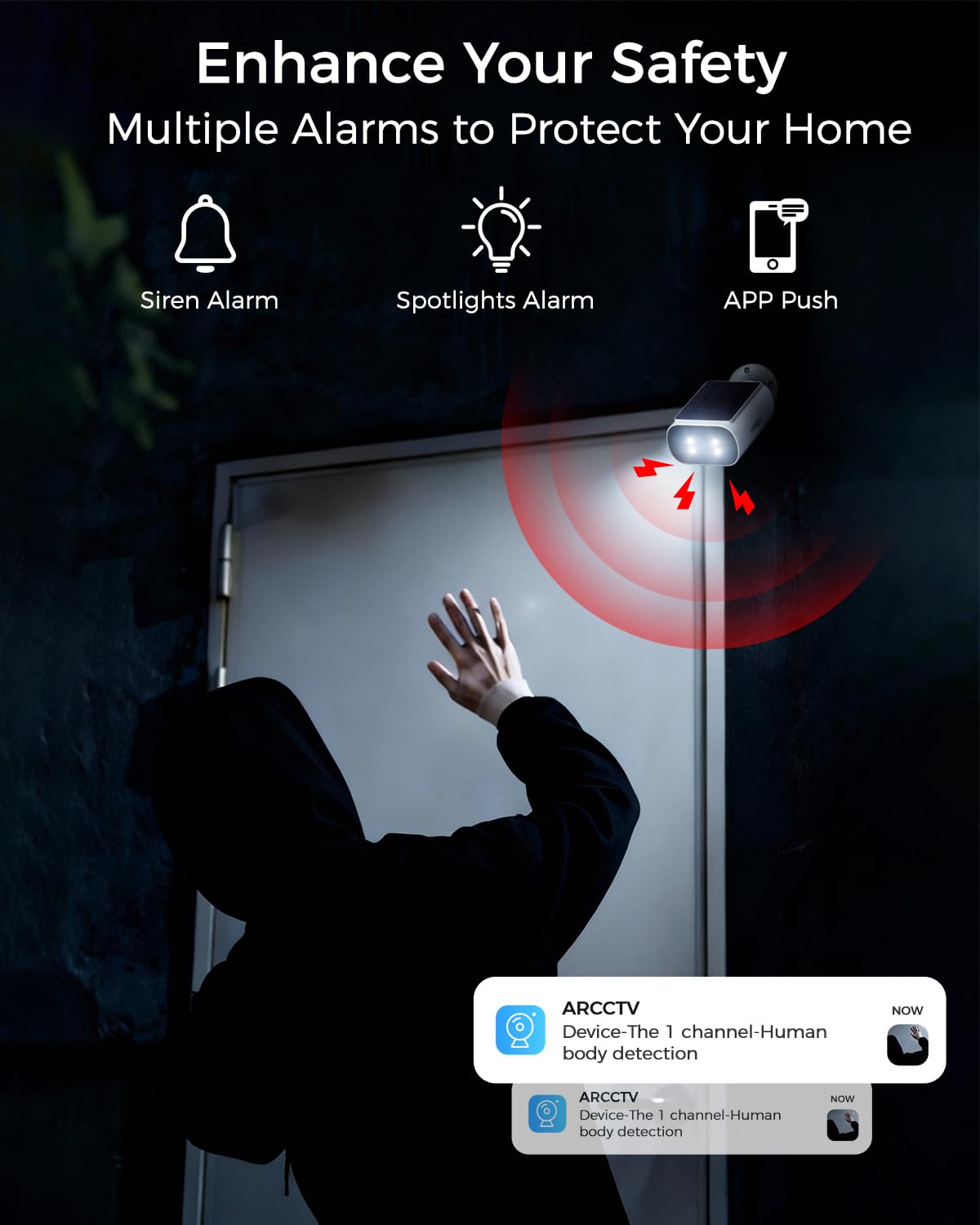 4MP Solar Security Cameras Wireless Outdoor S29743