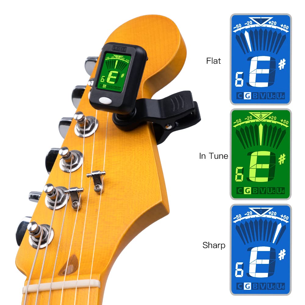 Clip on Chromatic Tuner 4PCS Black I319
