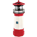 15" Red Solar Lighthouse with Rotating LED P675