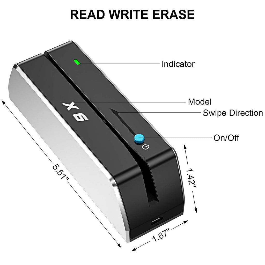 Magnetic Card Reader Writer USB 3 Tracks E986833