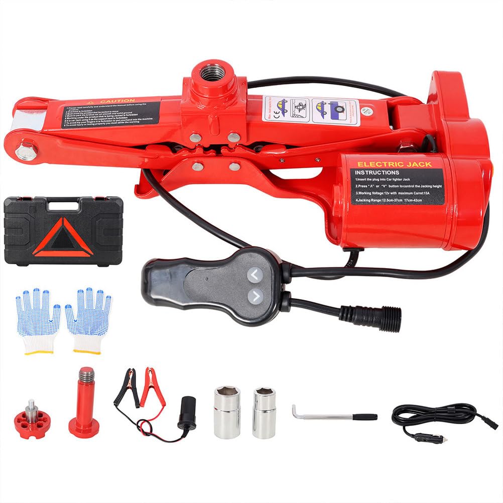 3 Ton Electric Scissor Jack Kit with Carry Case X1749