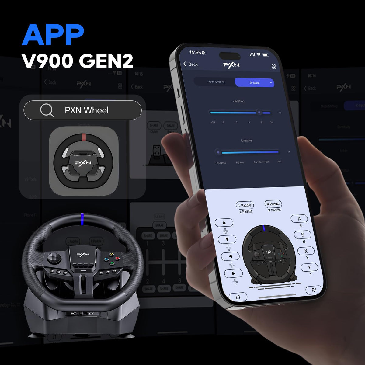 Gaming Steering Wheel D606