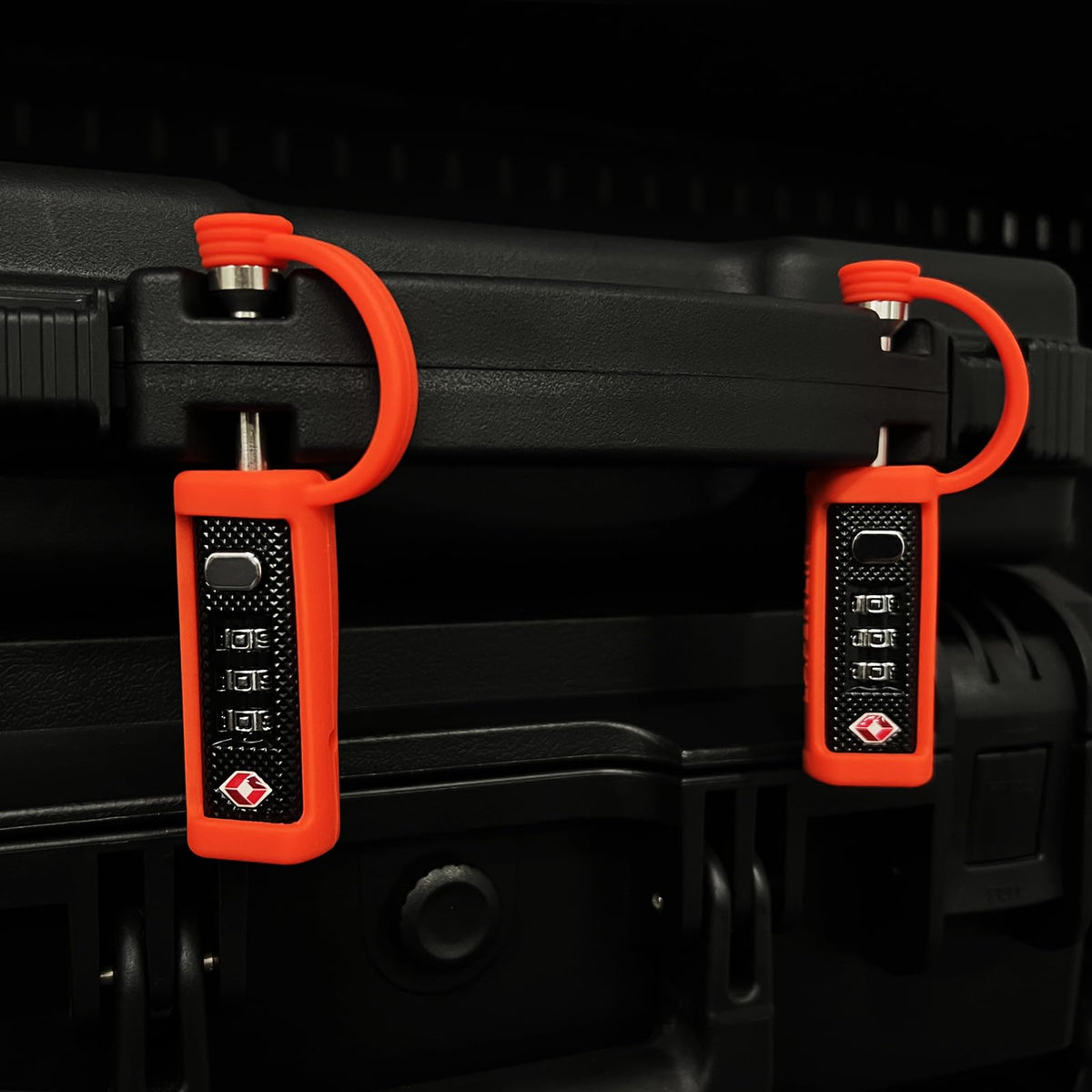 Orange 4-Pack 3-Dial Combo Lock H9749