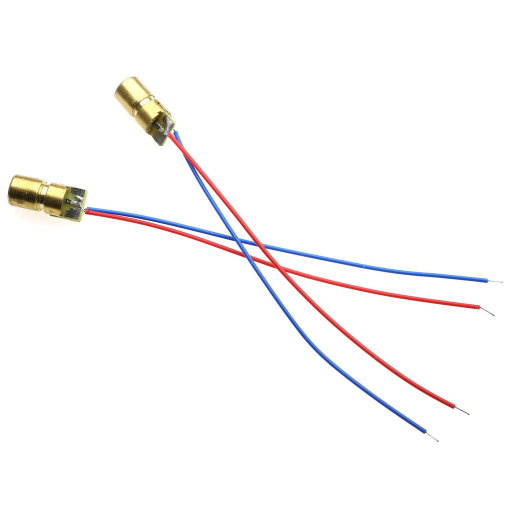 10-Pack 3.3V 650nm Mini Red Laser Dot Diode Module 6mm 5mW X646