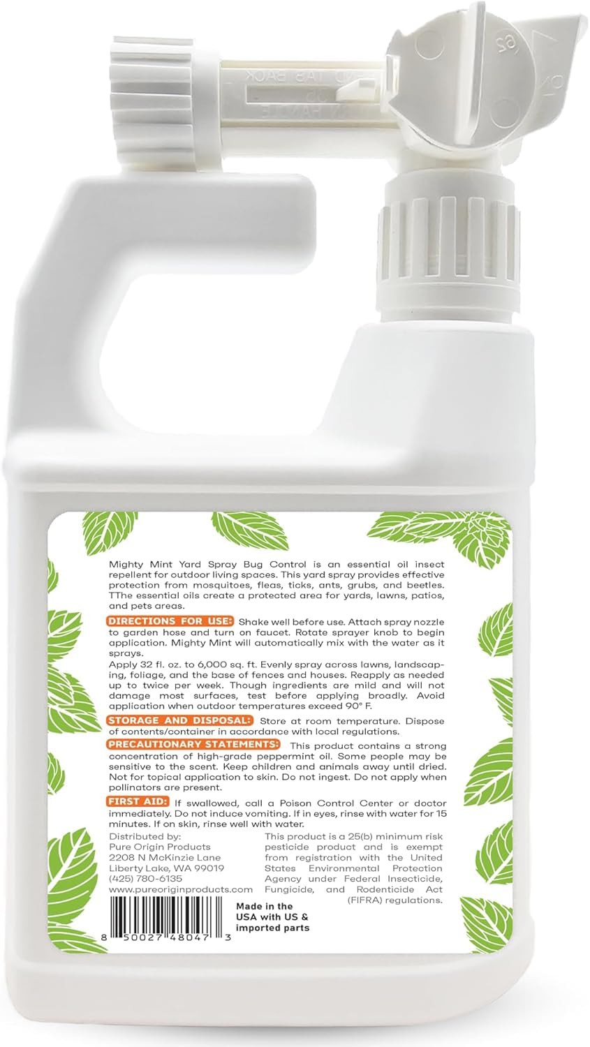 Peppermint Oil Lawn & Yard Bug Control Spray 32 oz Pack of 2 C229