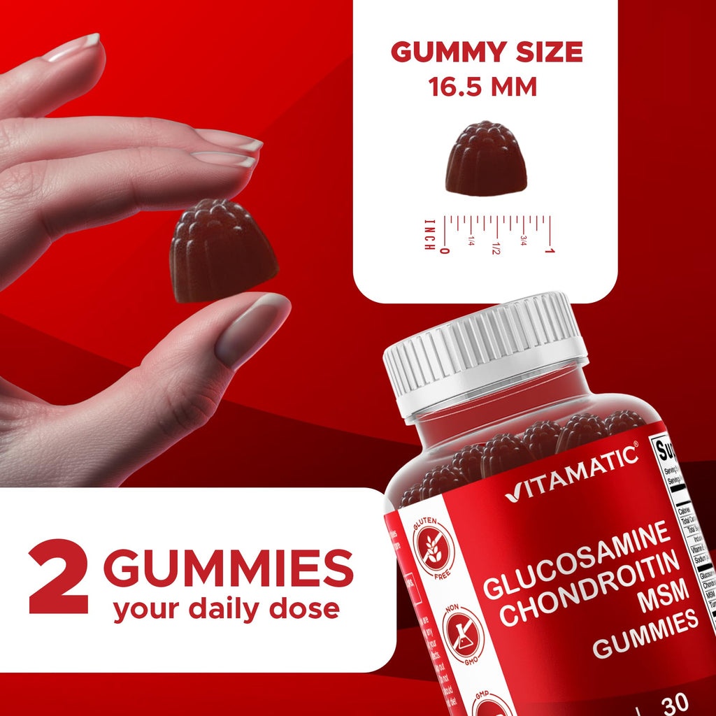 Glucosamine Chondroitin with MSM & Vitamin E 60 Gummies I51034