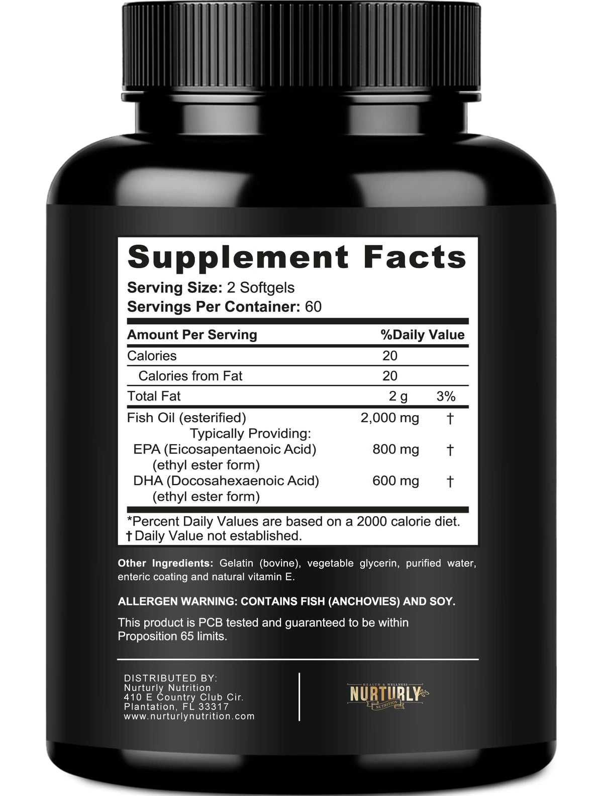 Omega 3 Fish Oil 2000mg 120 Softgels M3519