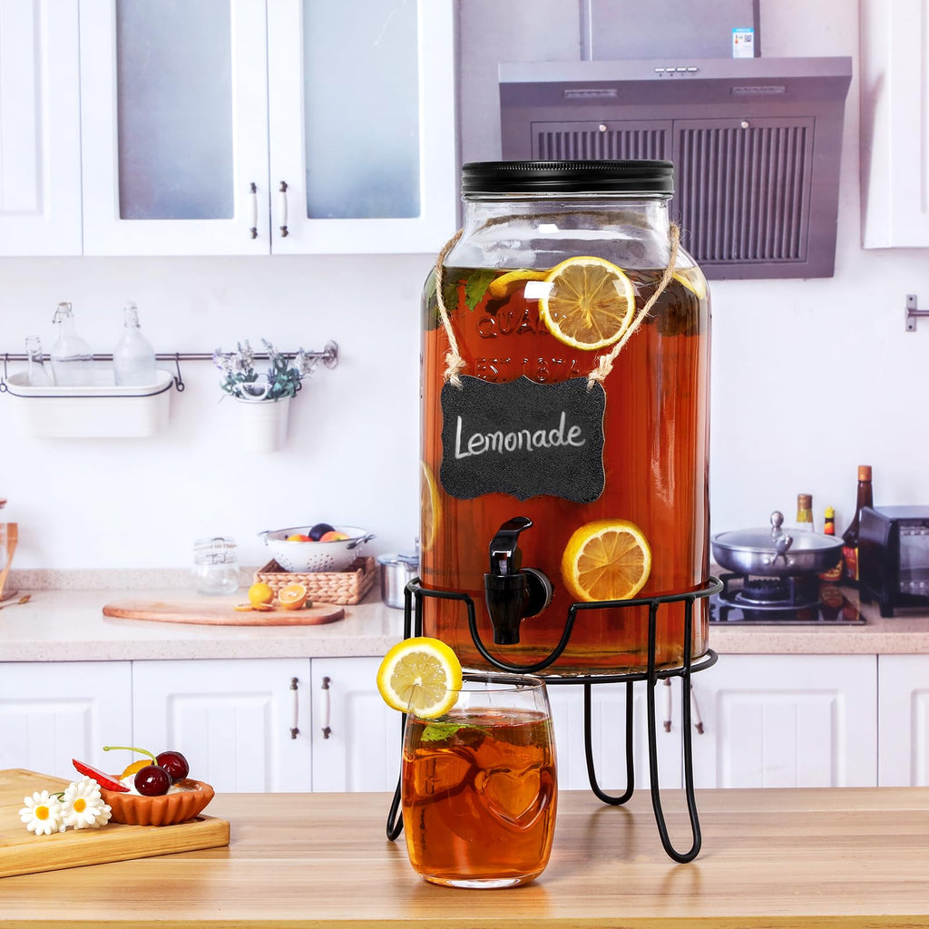 1.5 Gallon Glass Drink Dispenser with Spigot N7664