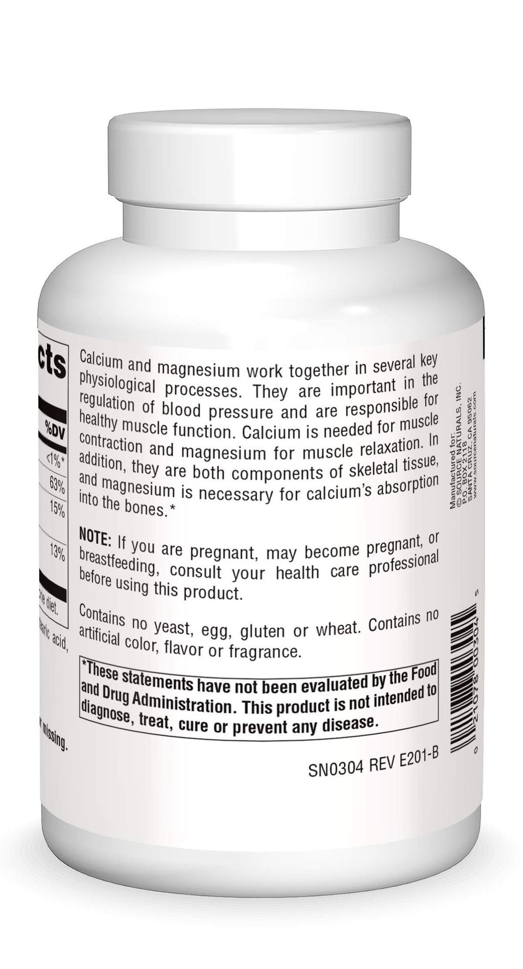 Calcium & Magnesium 300 MG 250 Tablets L93639