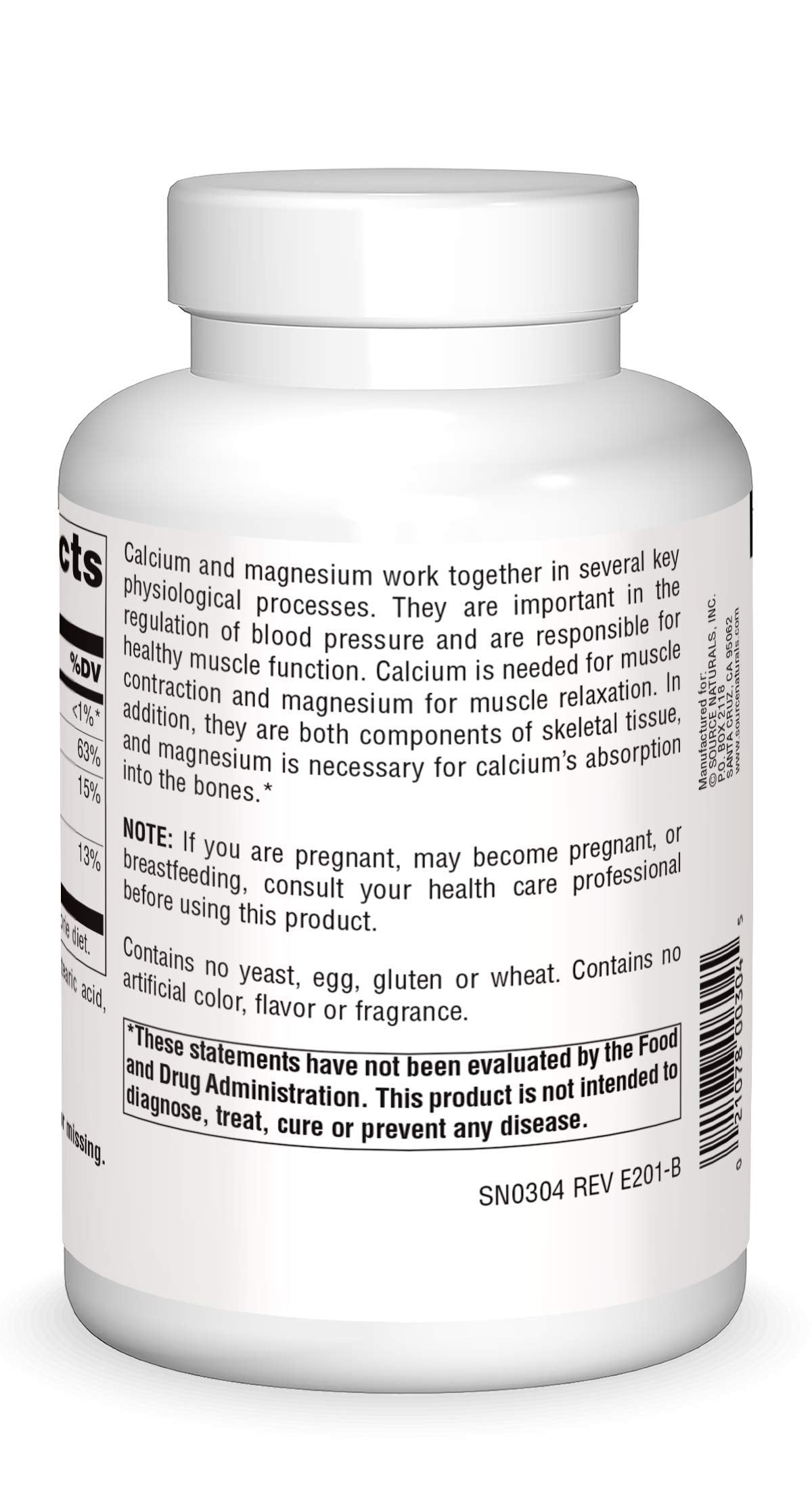 Calcium & Magnesium 300 MG 250 Tablets L93639