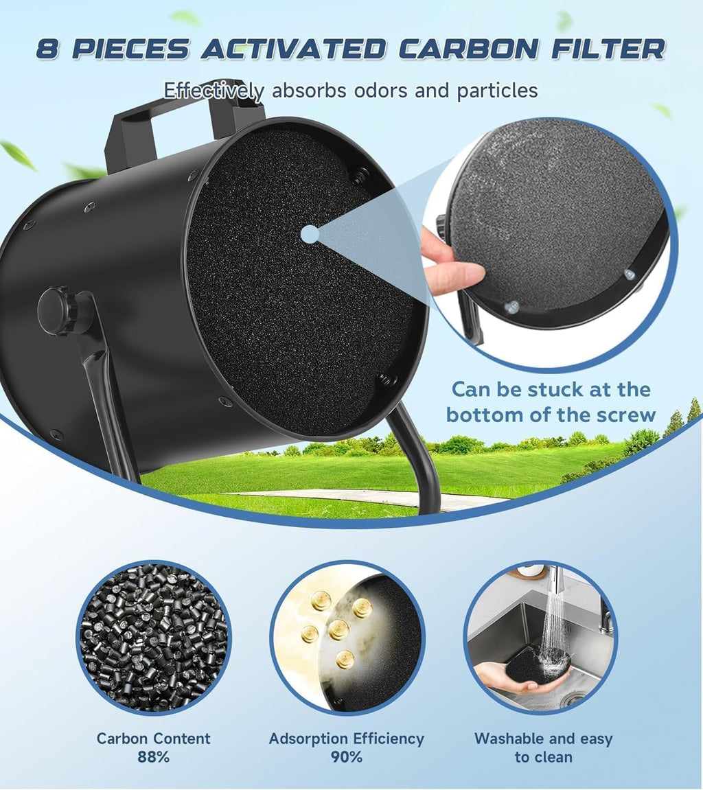 8'' Portable Range Hood with Switch F153