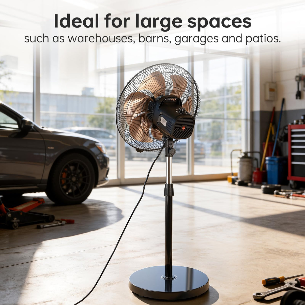 18 Inch Oscillating Metal Stand Fan O748160